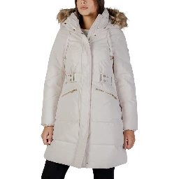 Cream Polyester Coat