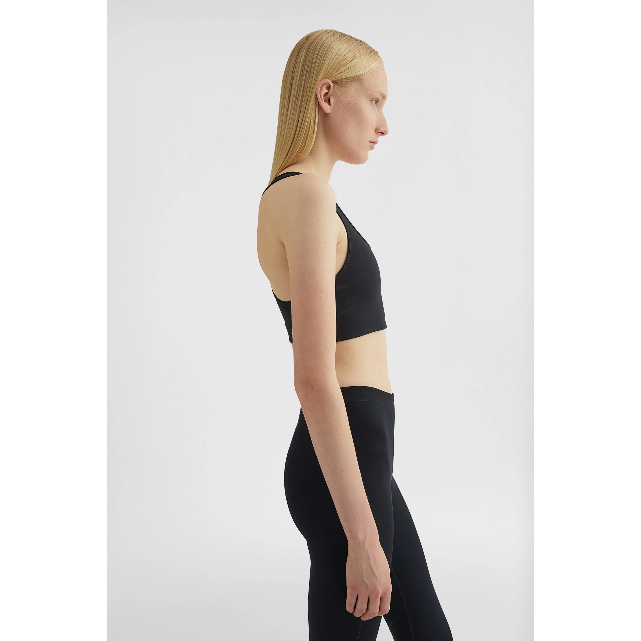 Black Fibres Tank Tops