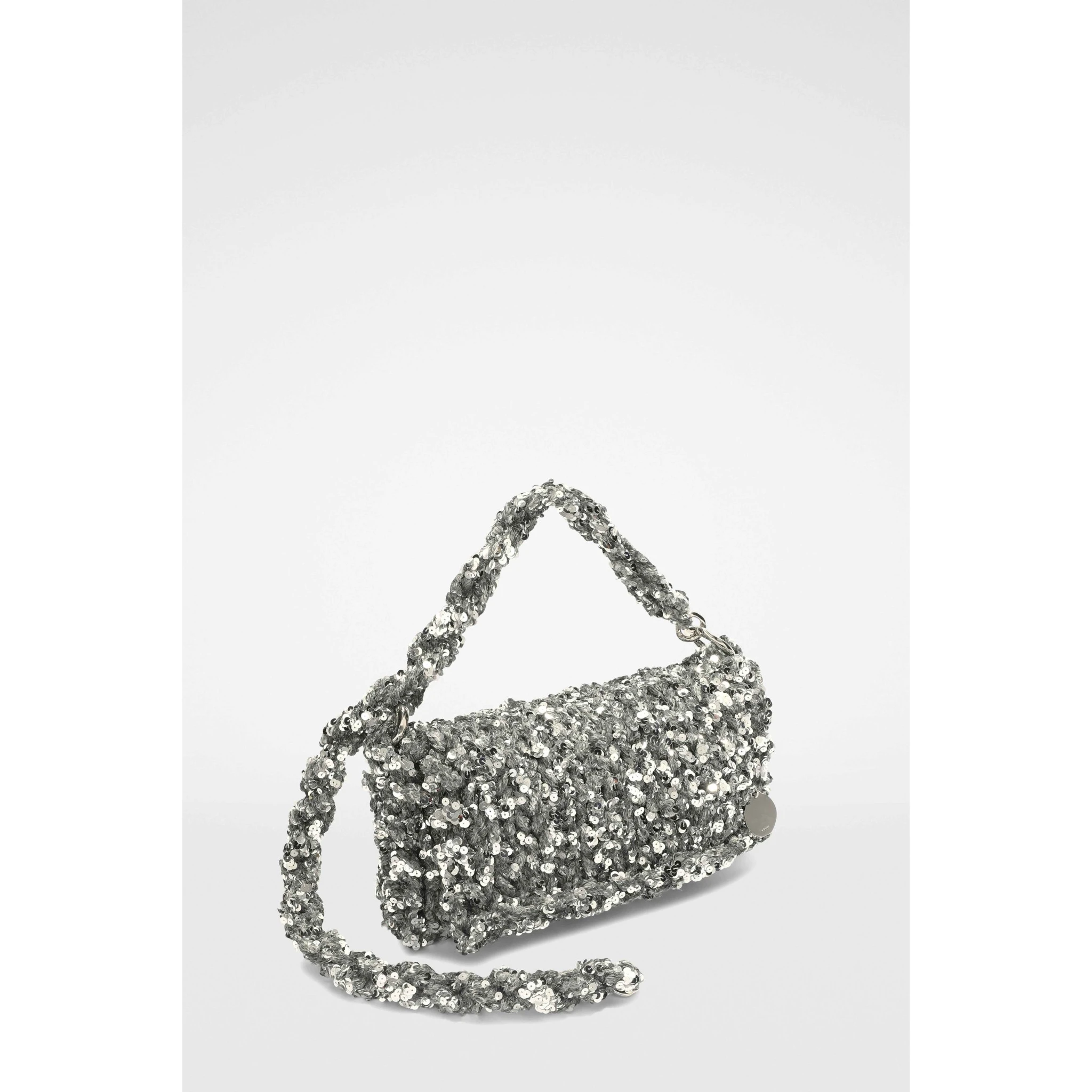 Gray Fibres Clutch Bag