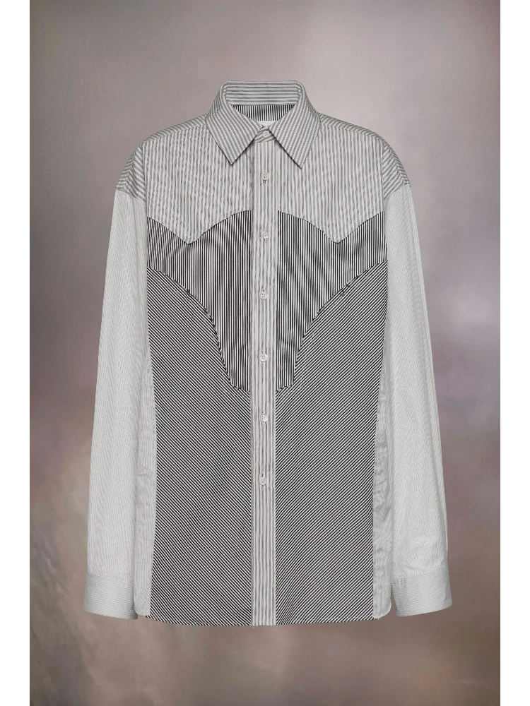 Black Fibres Pattern Shirt