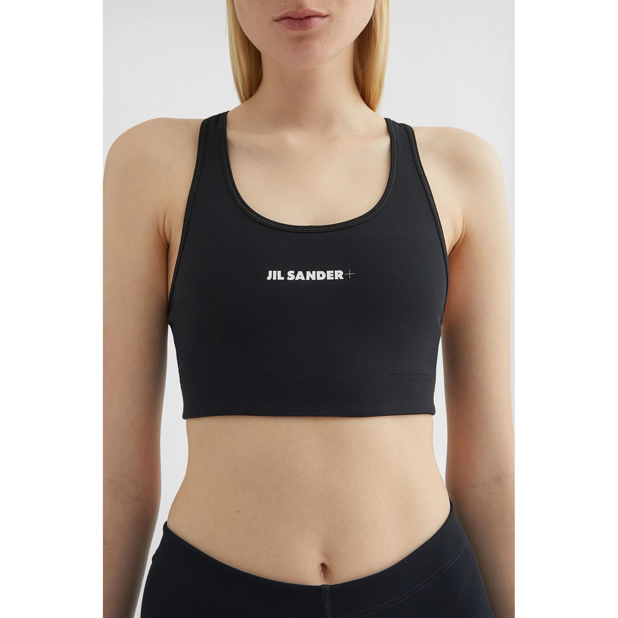 Black Fibres Tank Tops