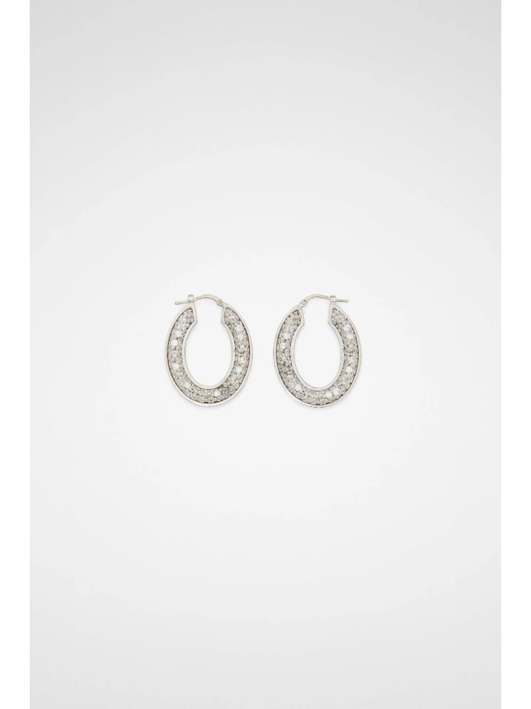 Silver Fibres Earrings