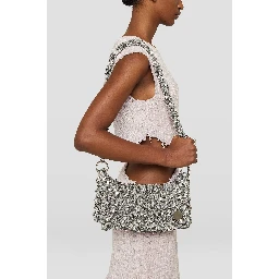 Gray Fibres Clutch Bag