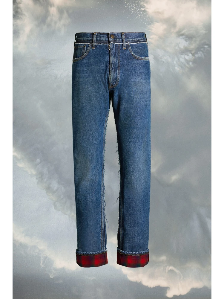 Blue Fibres Cropped Jeans