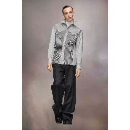 Black Fibres Pattern Shirt