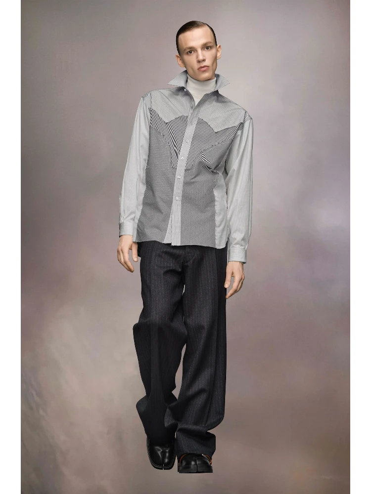 Black Fibres Pattern Shirt alternative