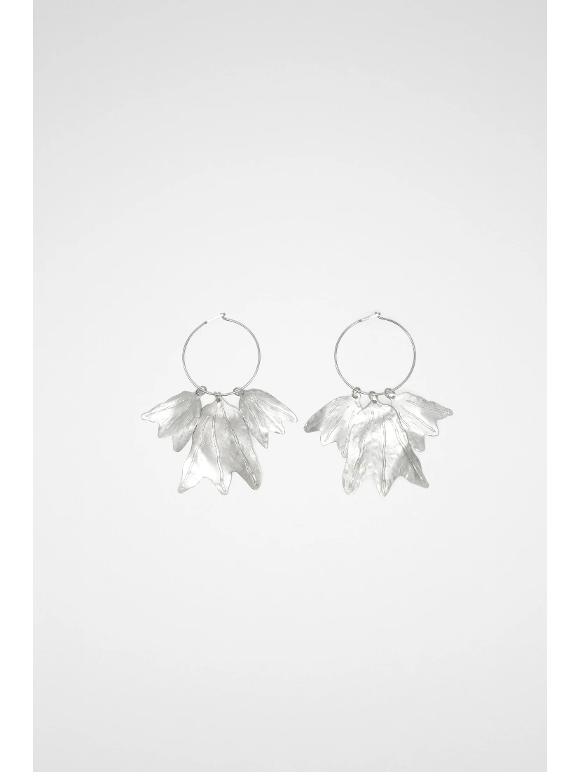 Silver Fibres Earrings