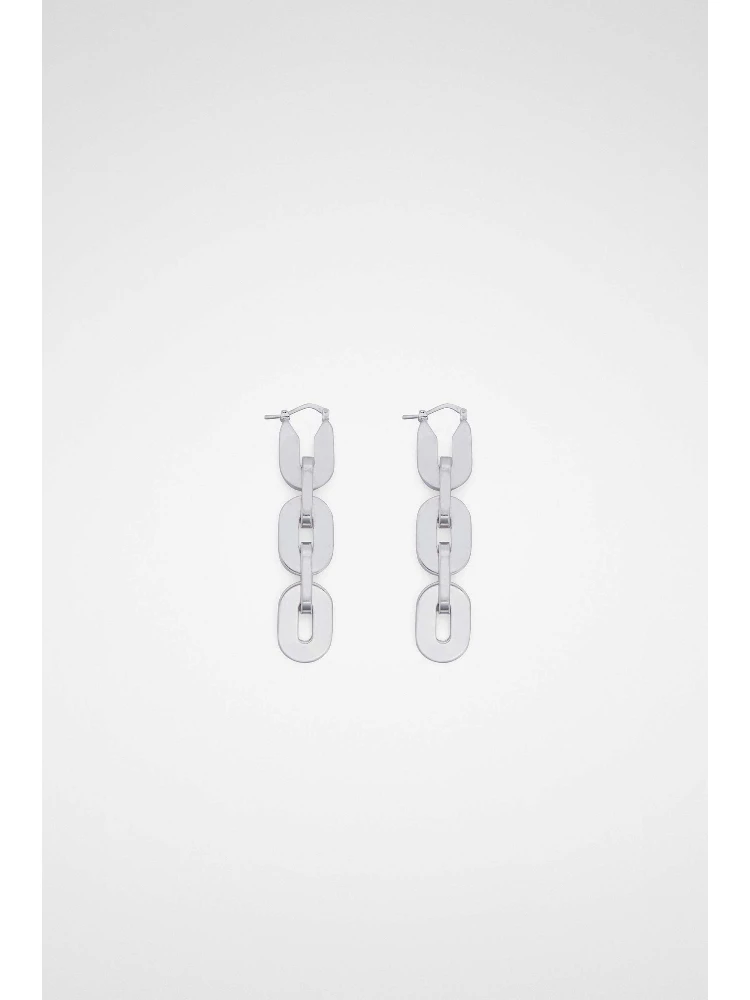 Silver Fibres Earrings