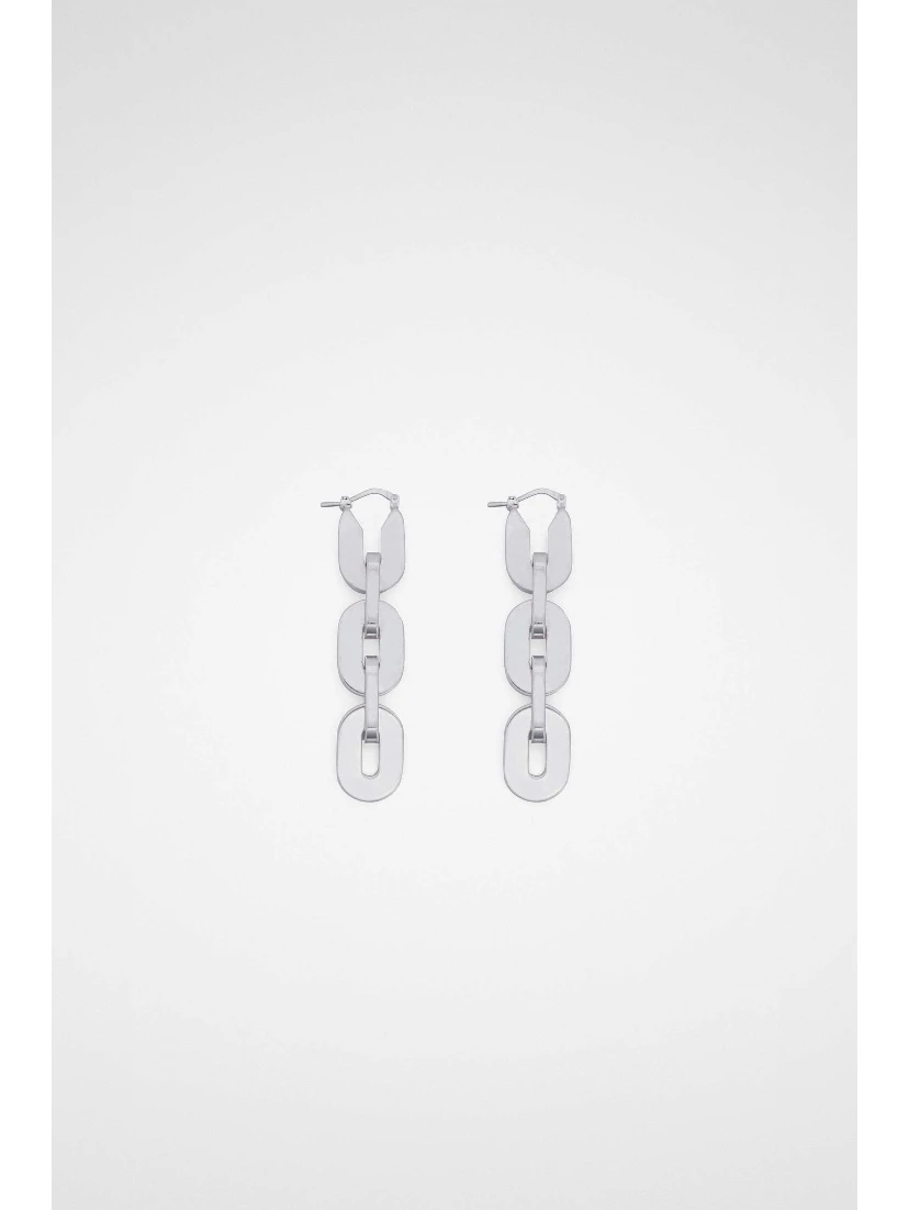 Silver Fibres Earrings