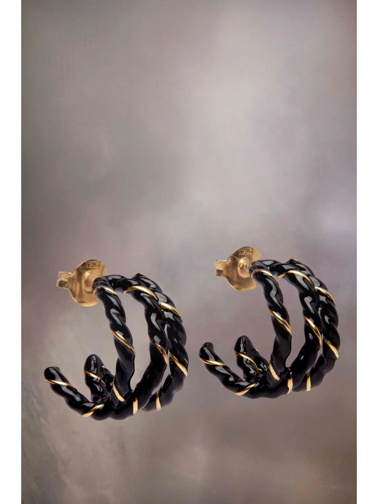 Bicolor Fibres Earrings alternative