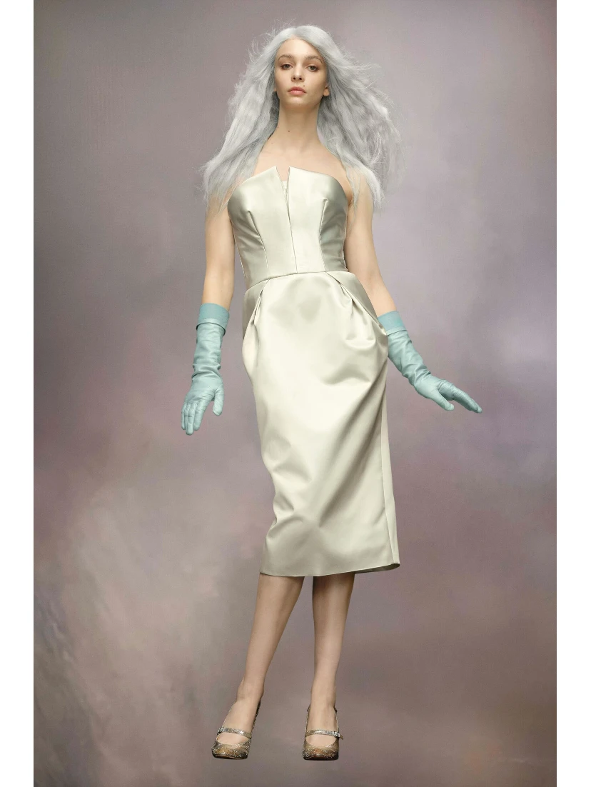 Green Fibres Midi Skirt