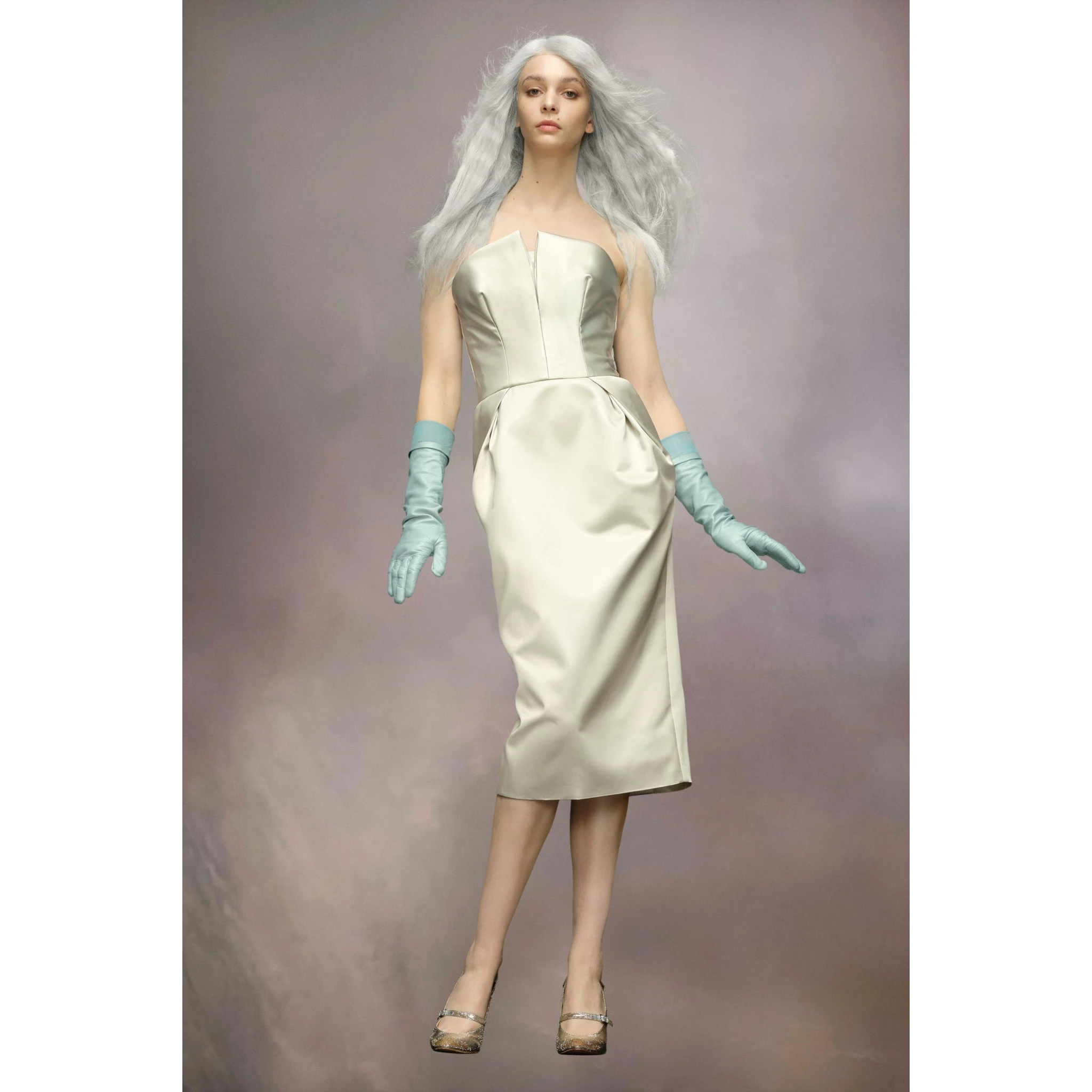 Green Fibres Midi Skirt