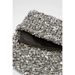 Gray Fibres Clutch Bag