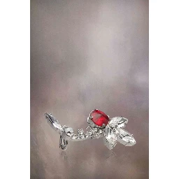 Bicolor Fibres Earrings