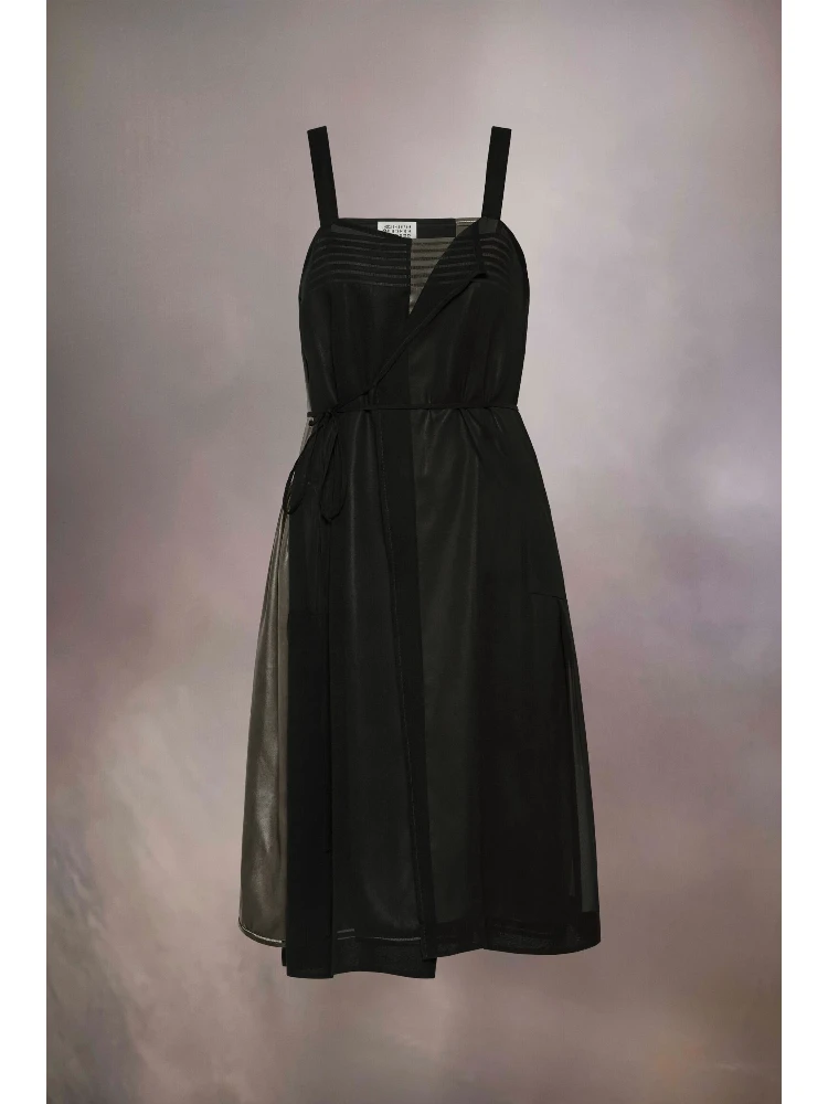 Black Fibres Midi Dress