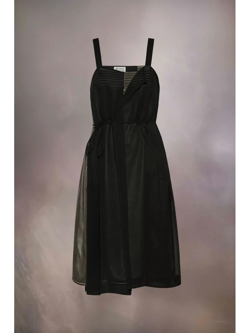 Black Fibres Midi Dress