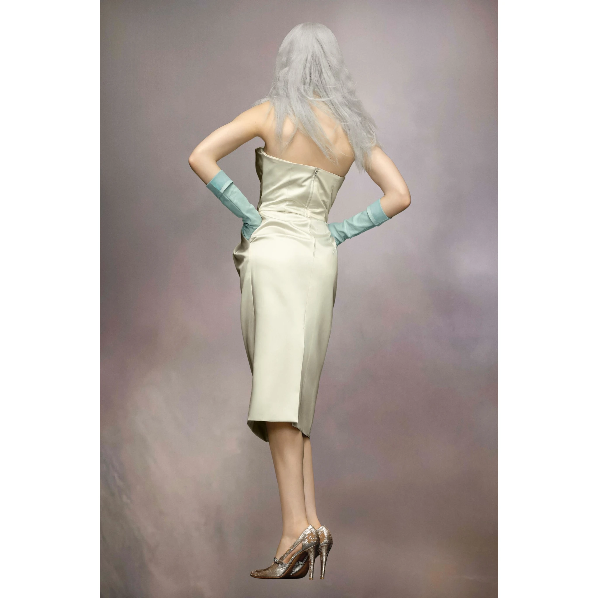 Green Fibres Midi Skirt