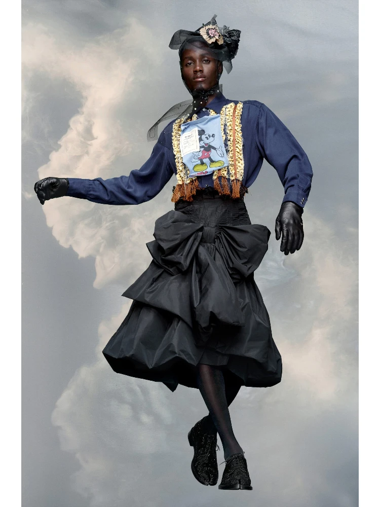 Black Fibres Midi Skirt alternative