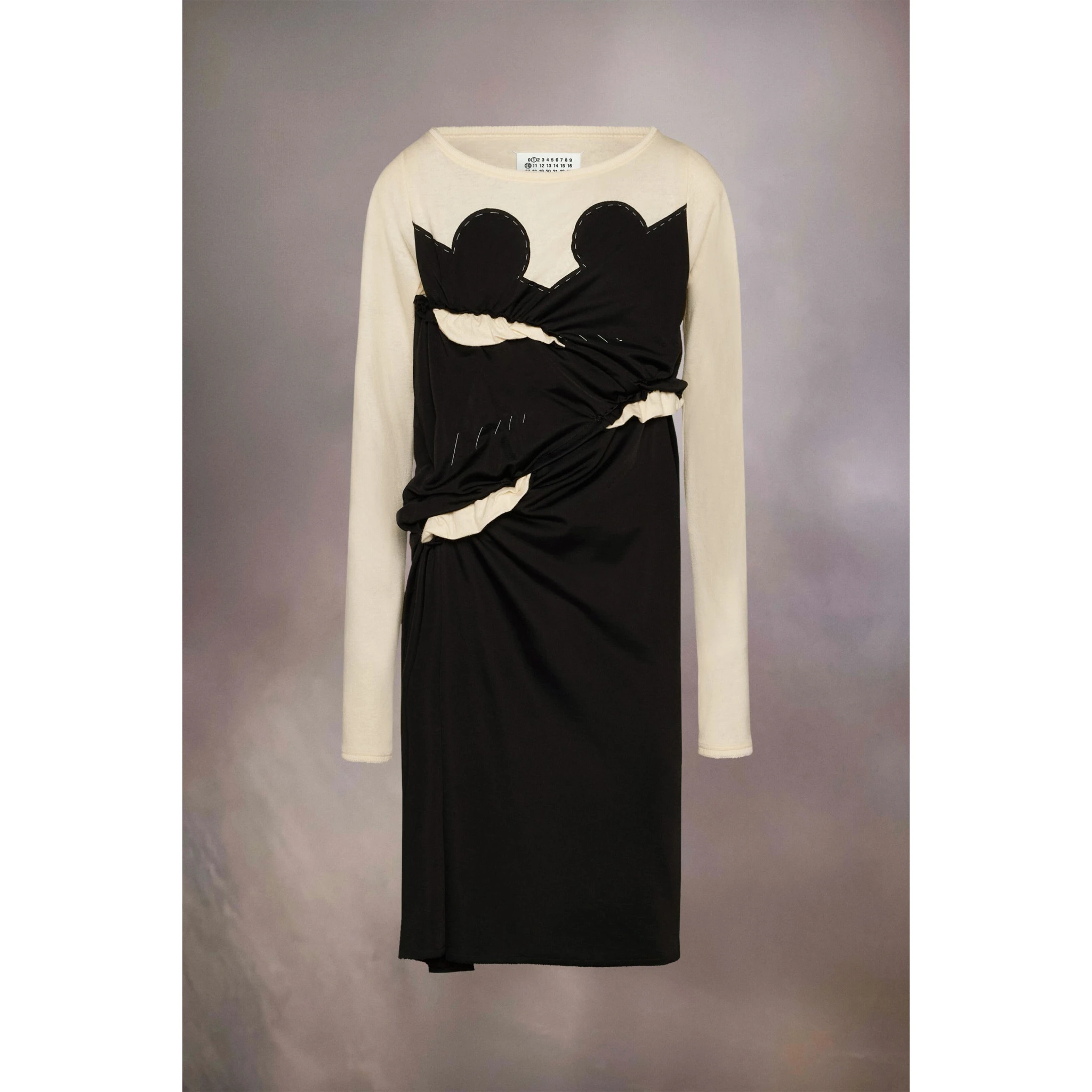 Black Fibres Midi Dress