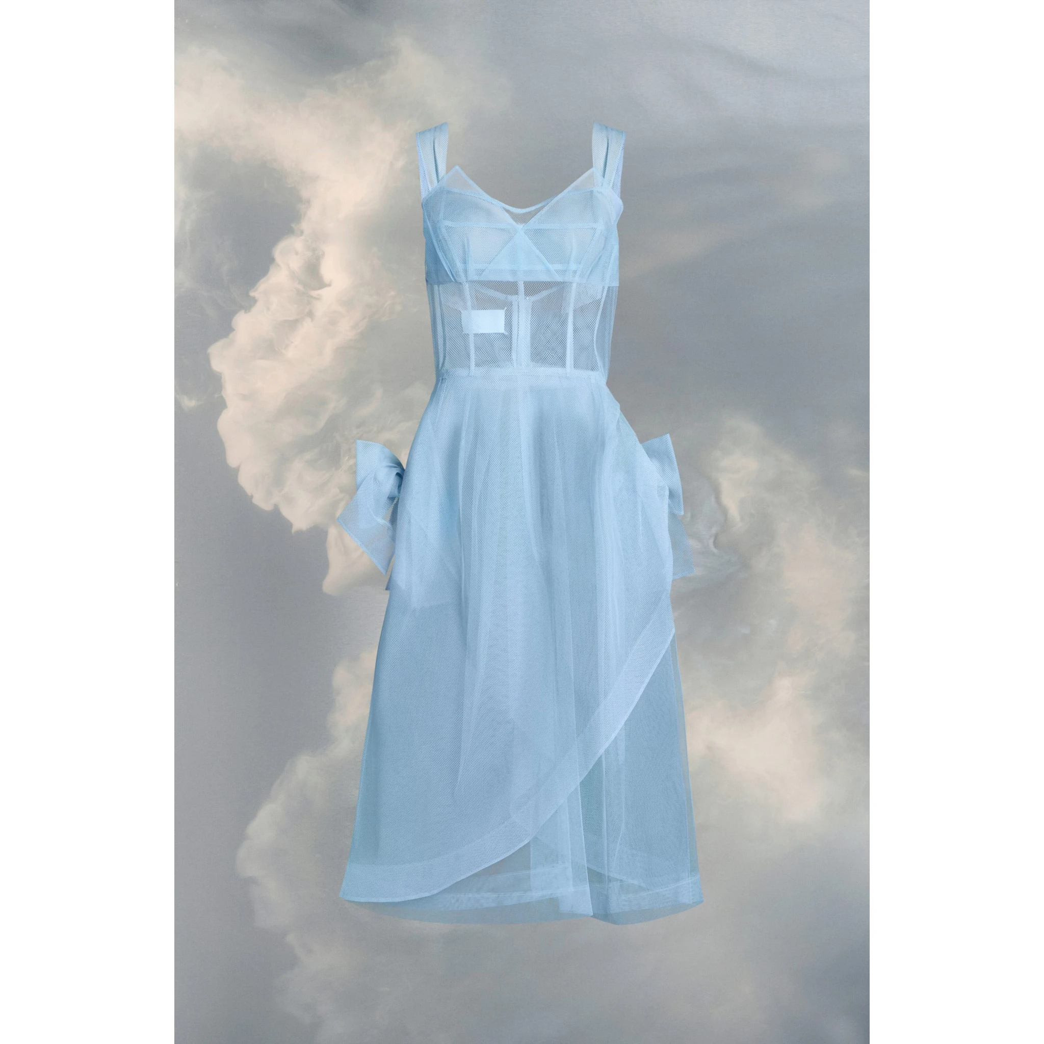 Blue Fibres Midi Dress