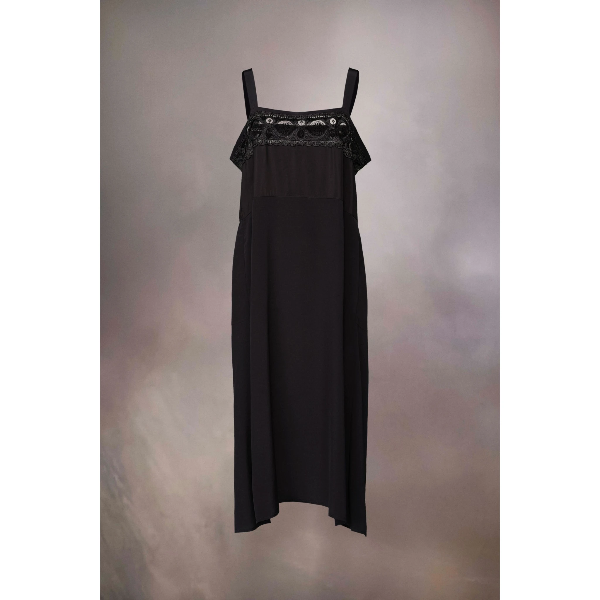 Black Fibres Midi Dress
