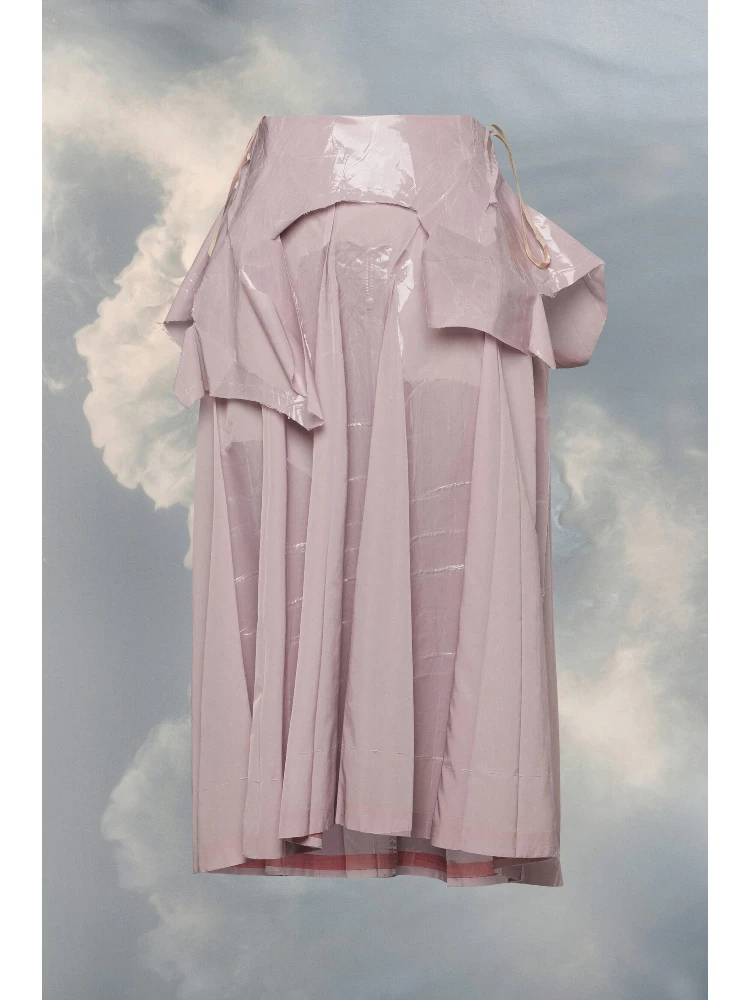 Pink Fibres Midi Skirt