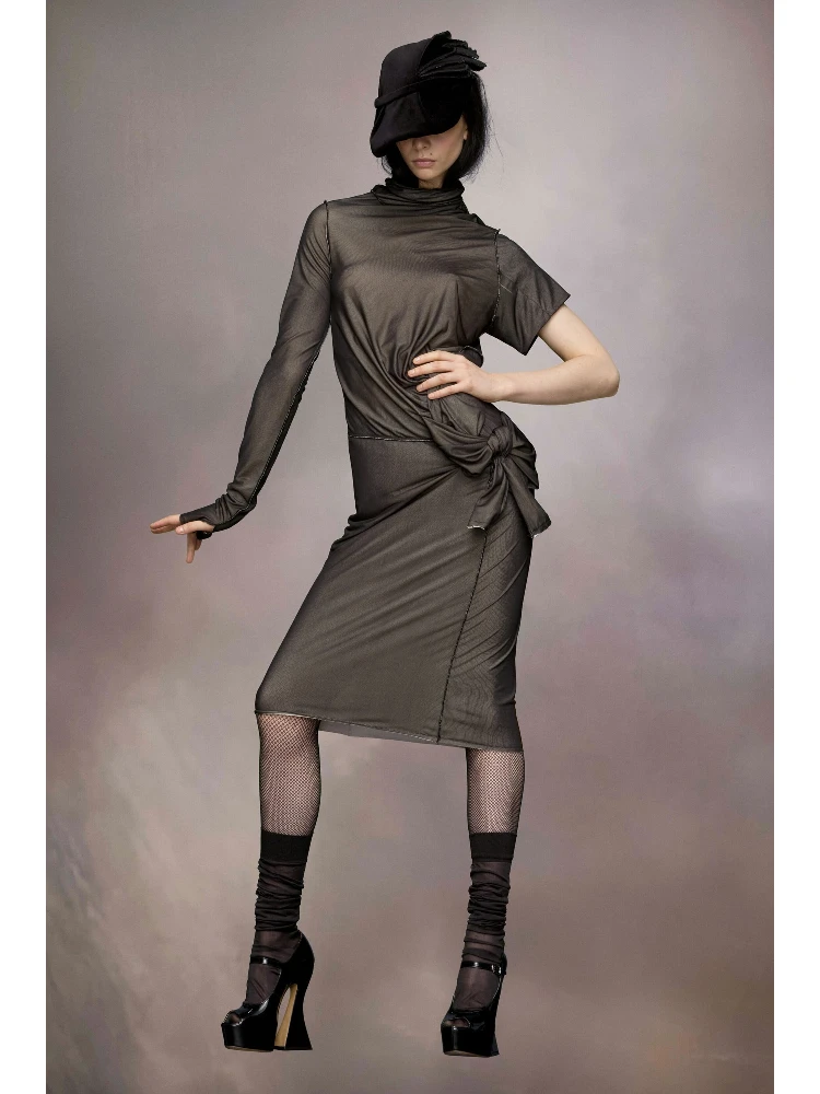 Bicolor Fibres Midi Dress alternative