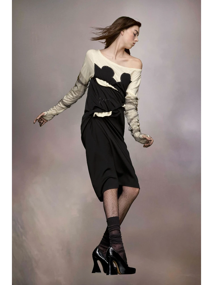 Black Fibres Midi Dress alternative