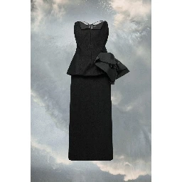 Black Fibres Midi Dress