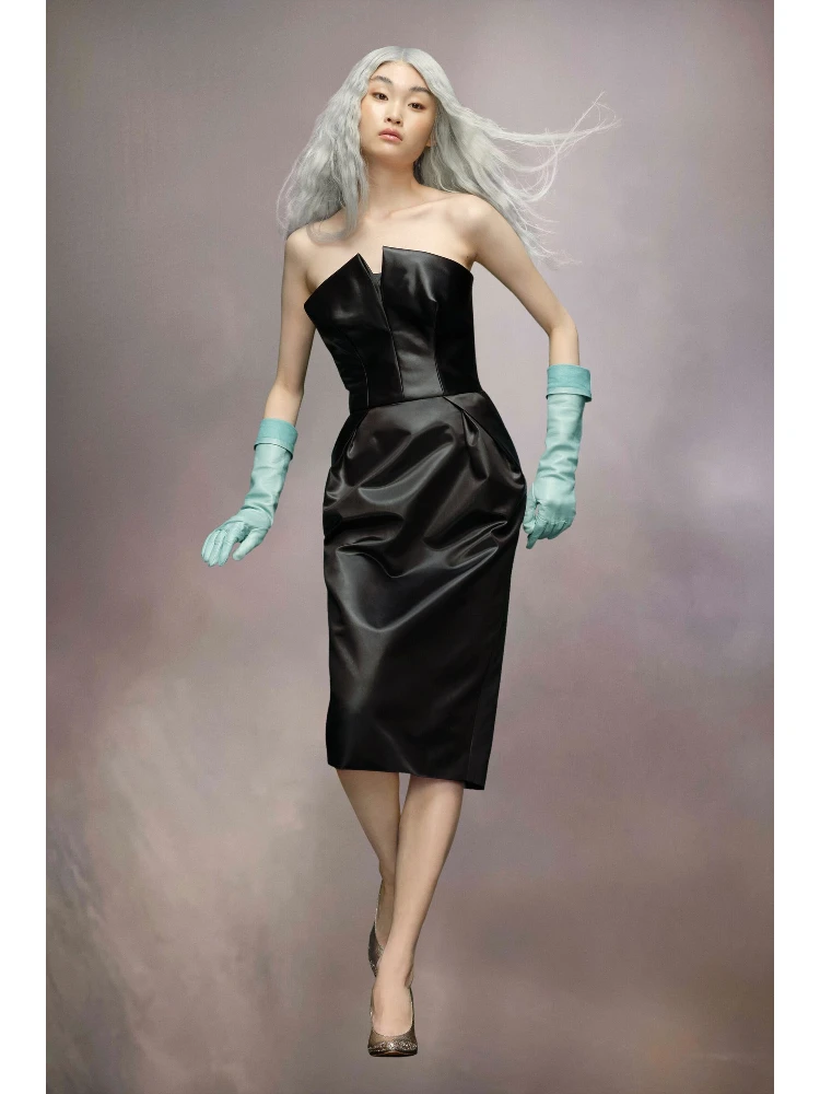 Black Fibres Midi Skirt alternative