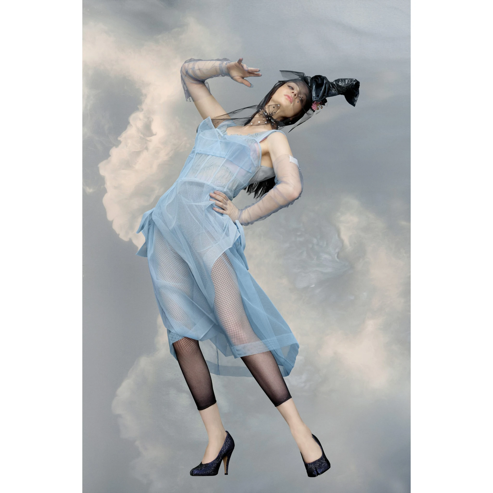 Blue Fibres Midi Dress