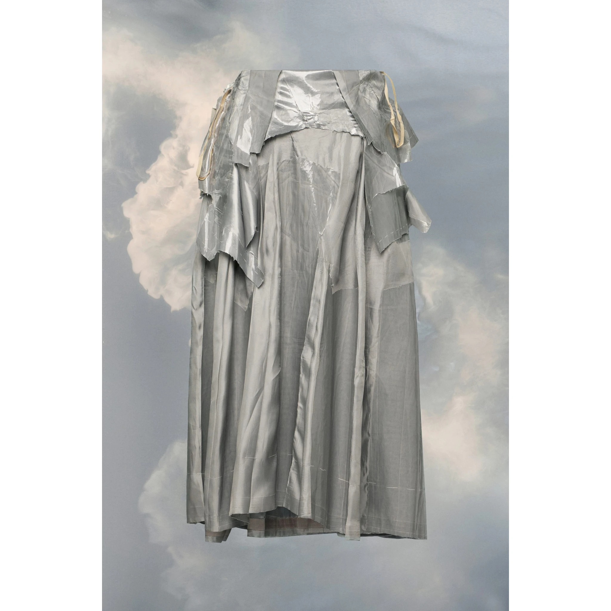 Gray Fibres Midi Skirt