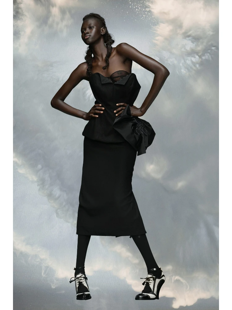 Black Fibres Midi Dress alternative