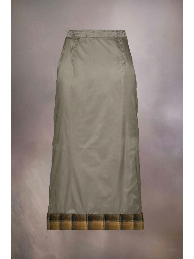 Gray Fibres Midi Skirt