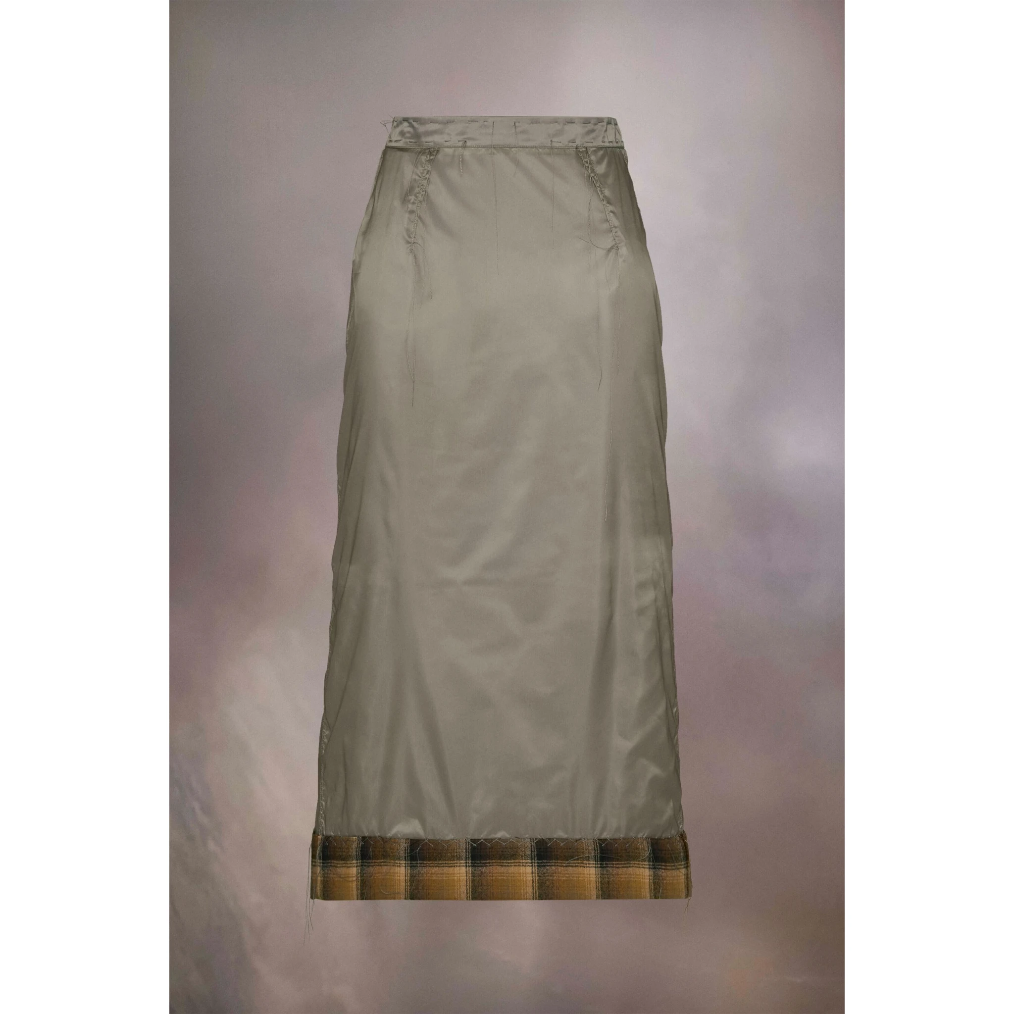 Gray Fibres Midi Skirt