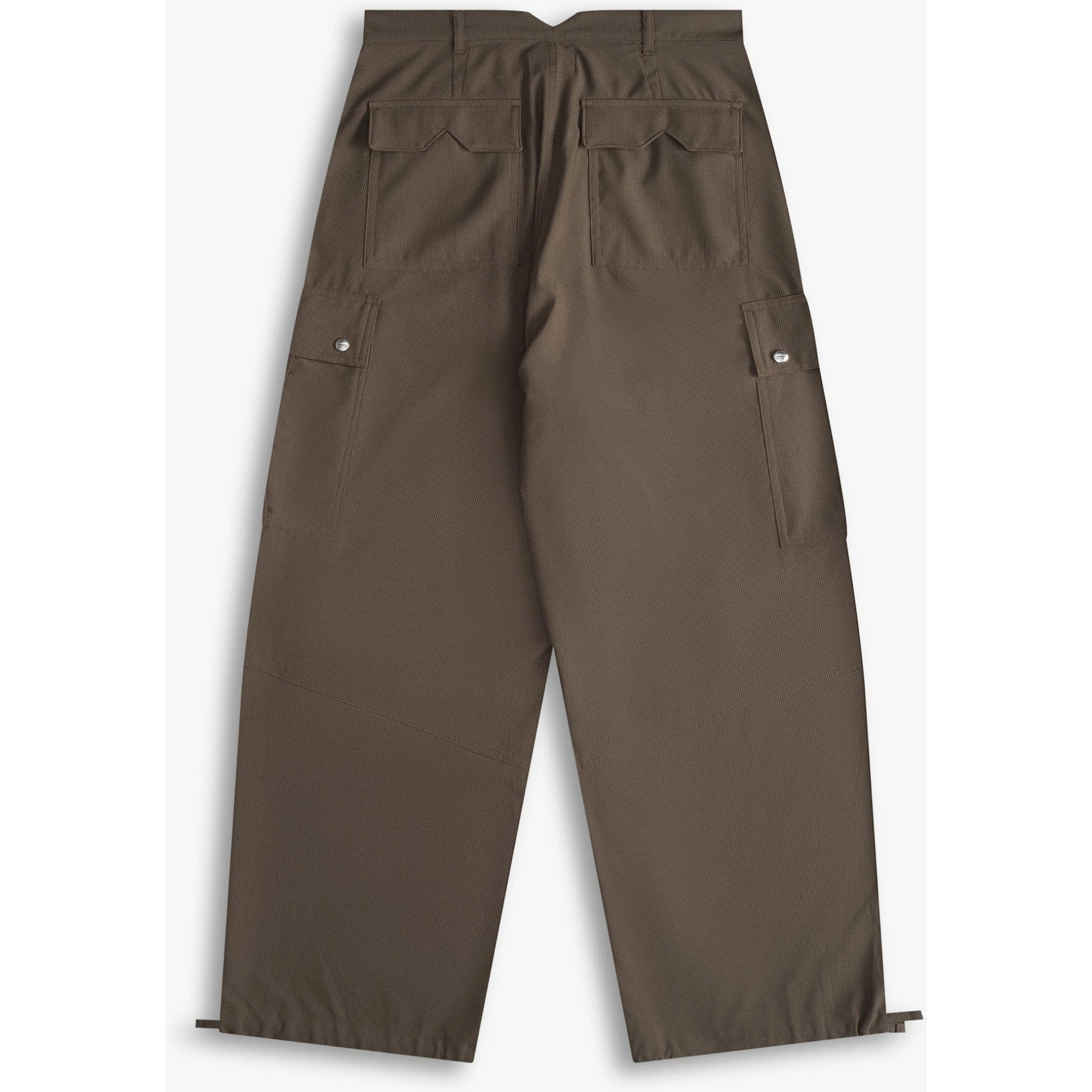 Olive Linen Cargo Pants