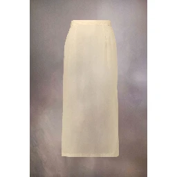 Yellow Fibres Midi Skirt