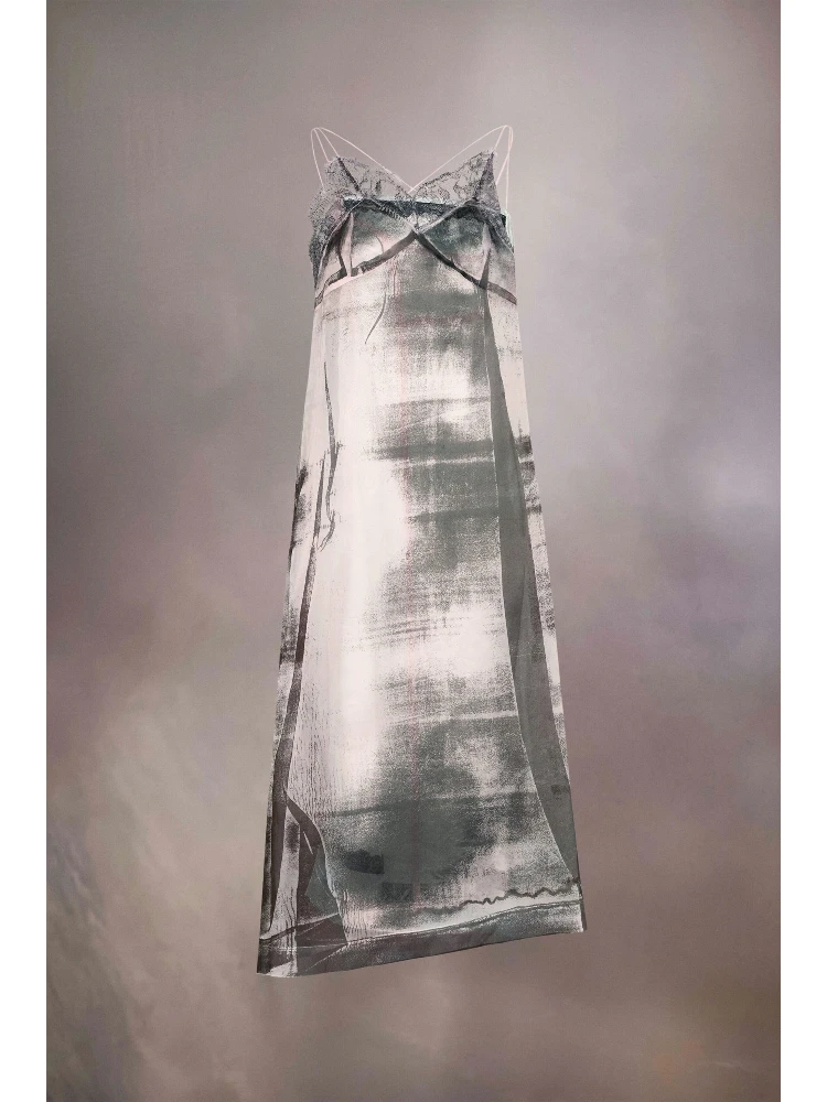 Green Fibres Midi Dress