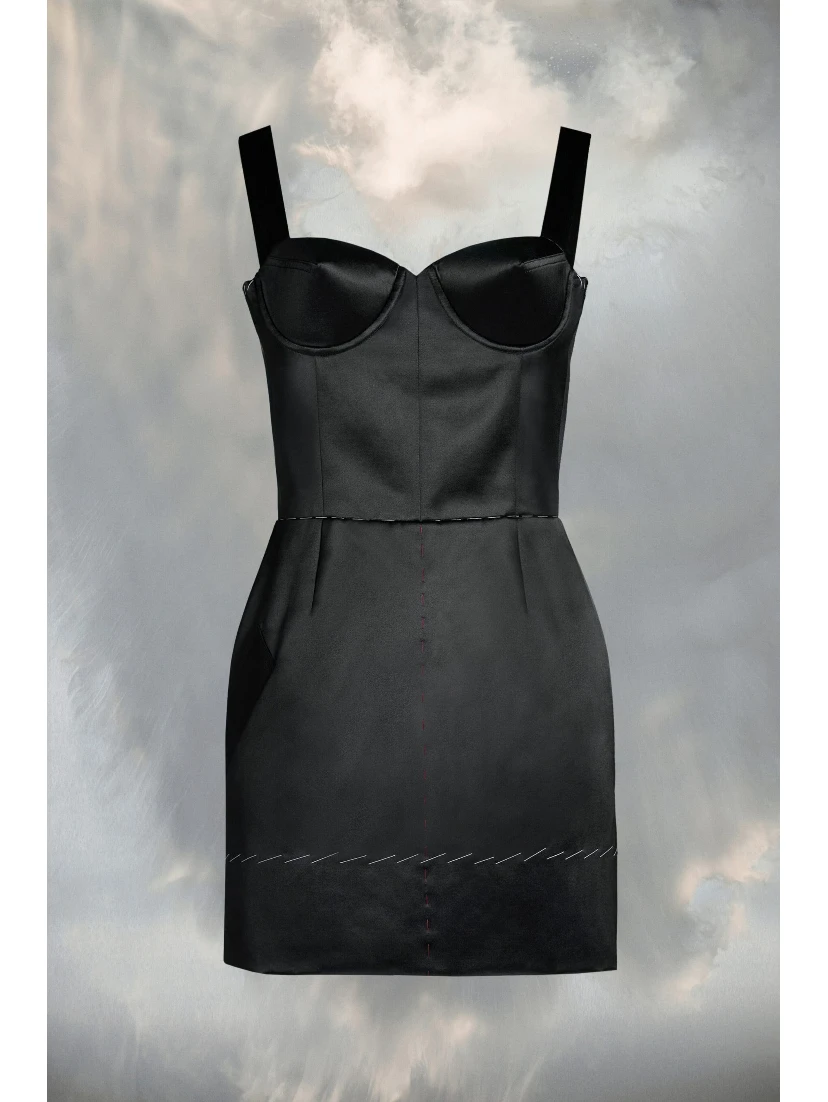 Black Fibres Short Dress