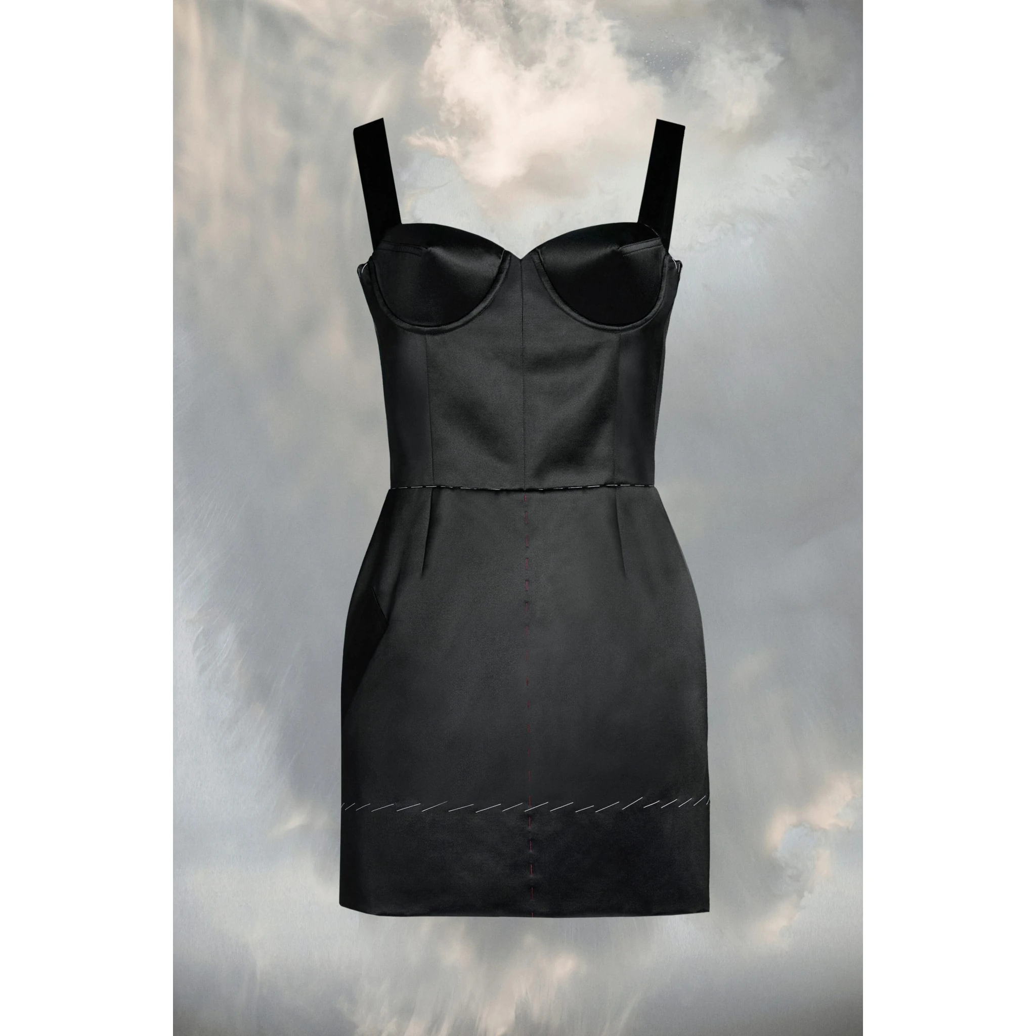 Black Fibres Short Dress
