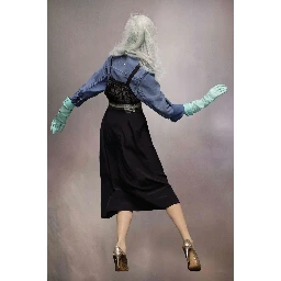 Black Fibres Midi Dress