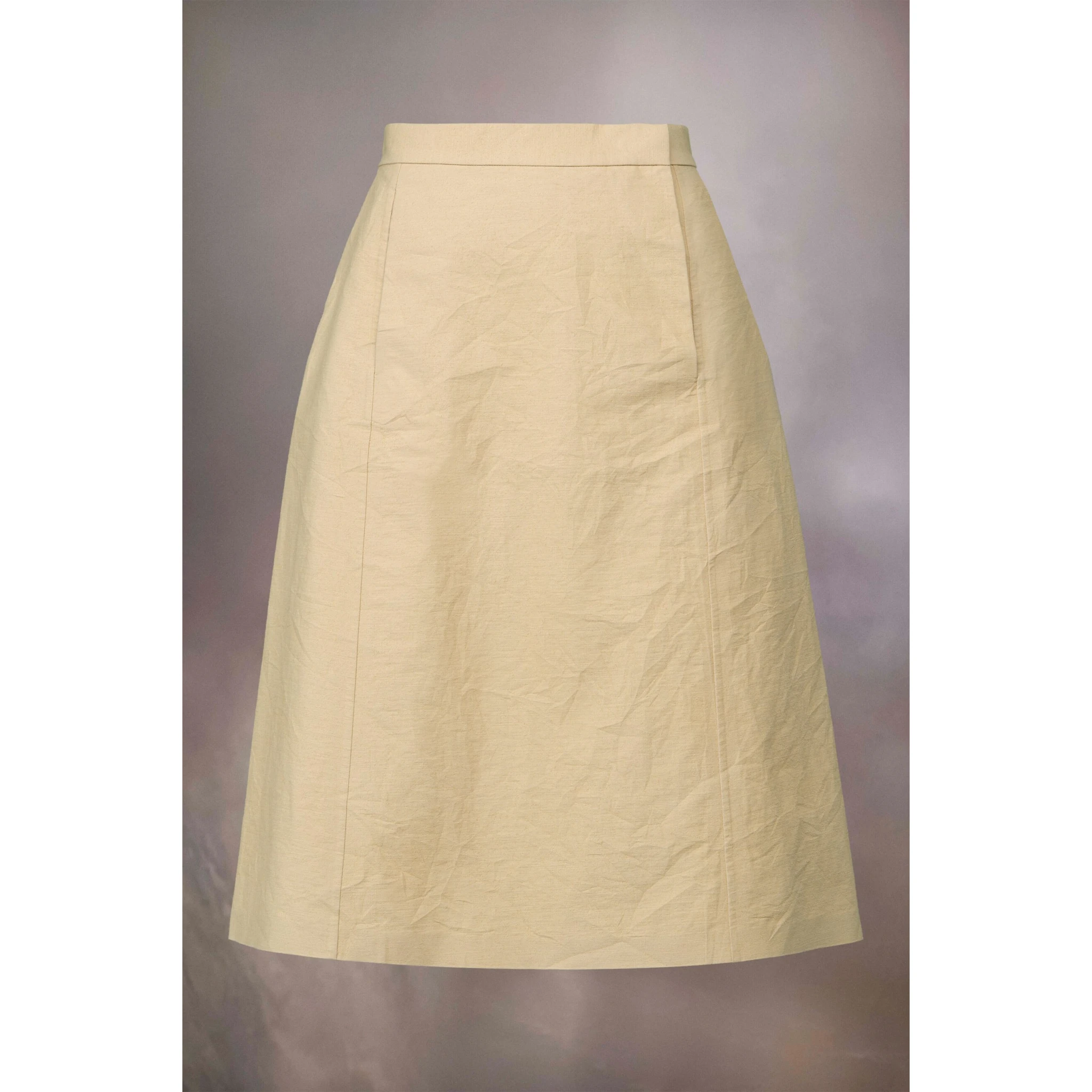 Yellow Fibres Midi Skirt