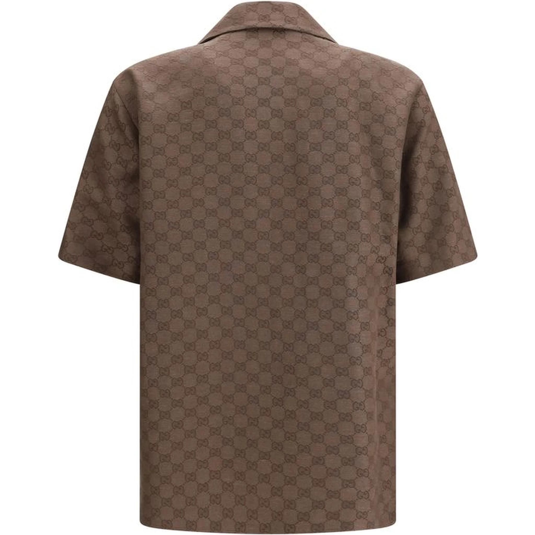 Brown Linen Shortsleeve Shirt