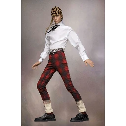 Bicolor Fibres Casual Pants