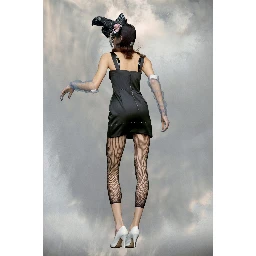 Black Fibres Short Dress