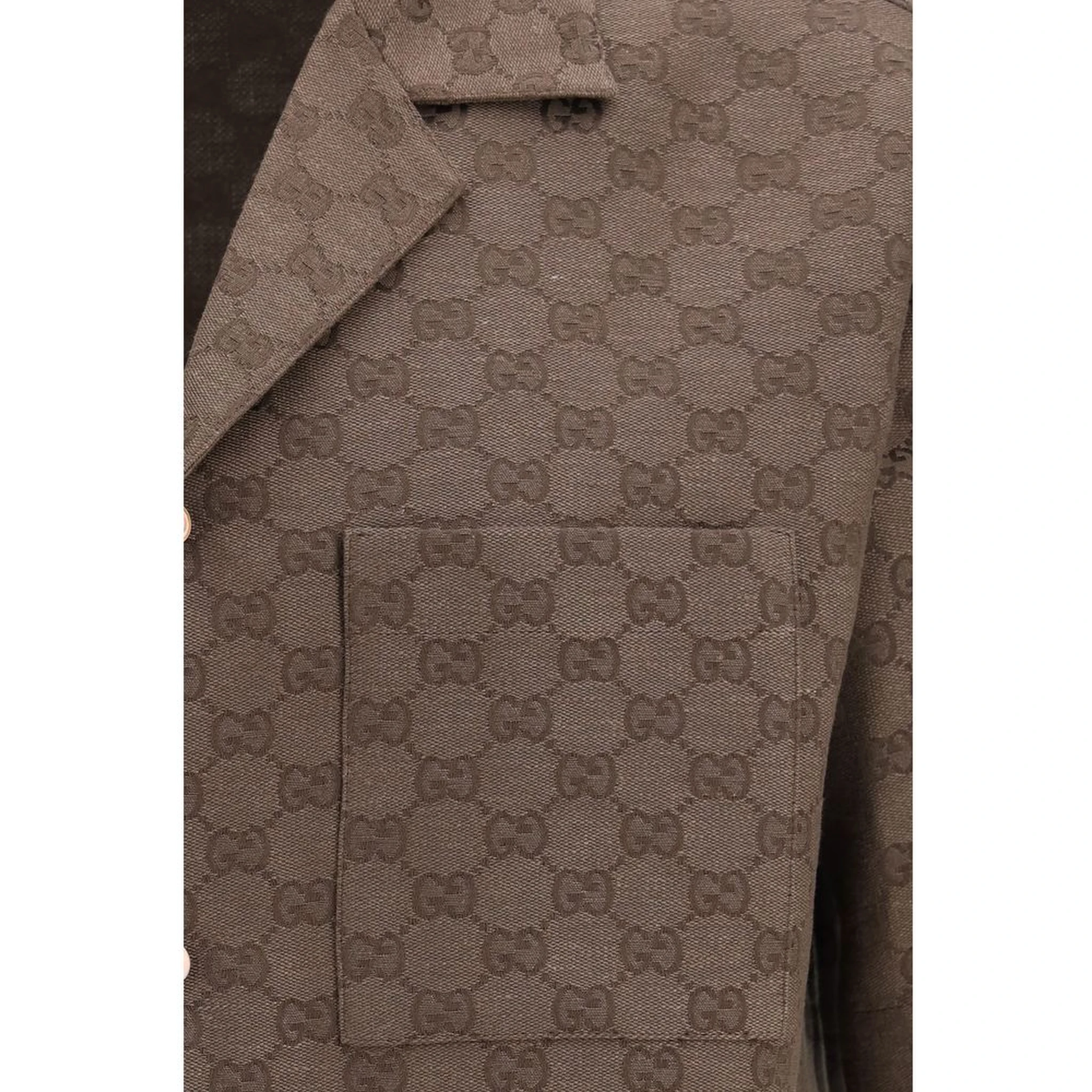 Brown Linen Shortsleeve Shirt