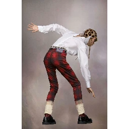 Bicolor Fibres Casual Pants