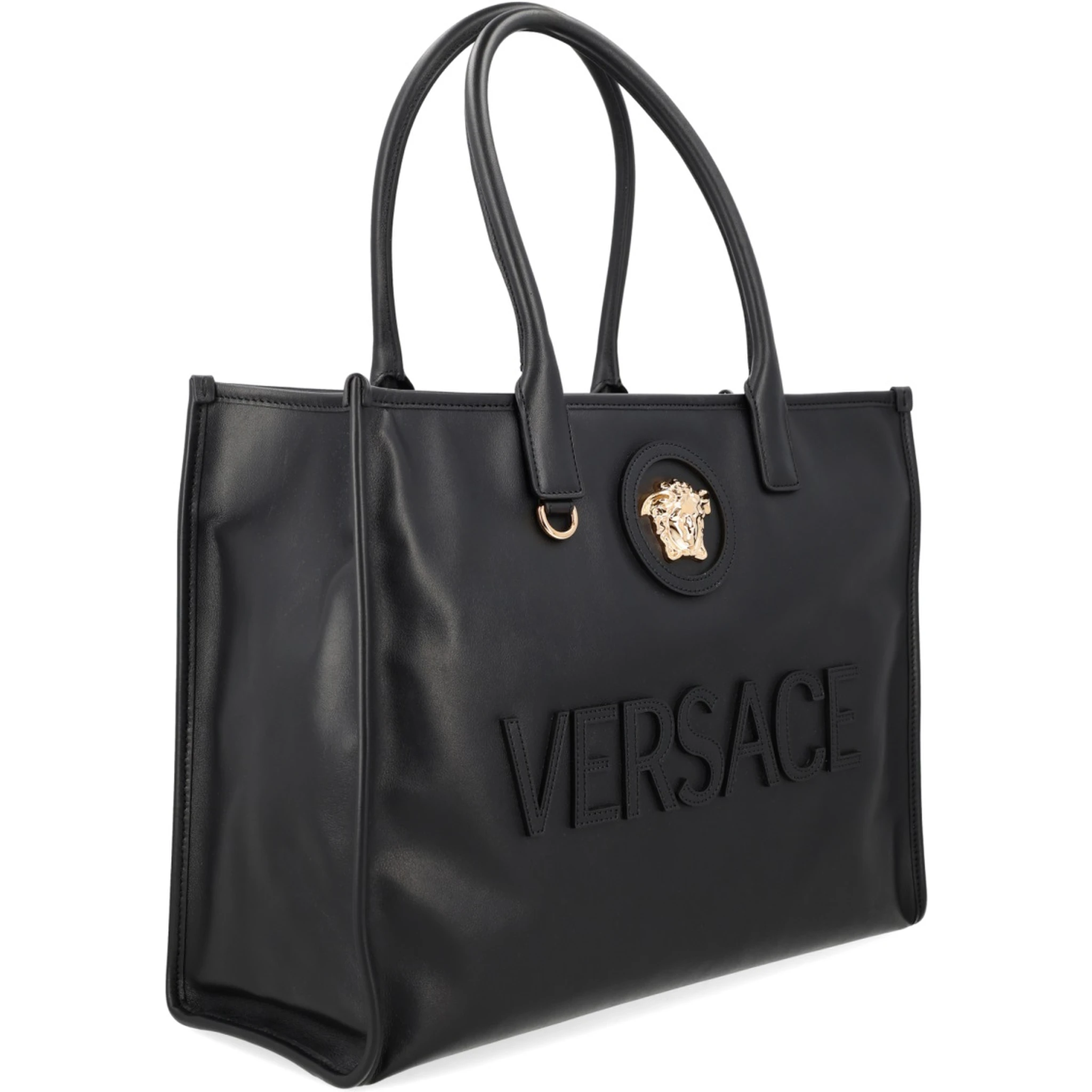 حقيبة تسوق مزينة بشعار