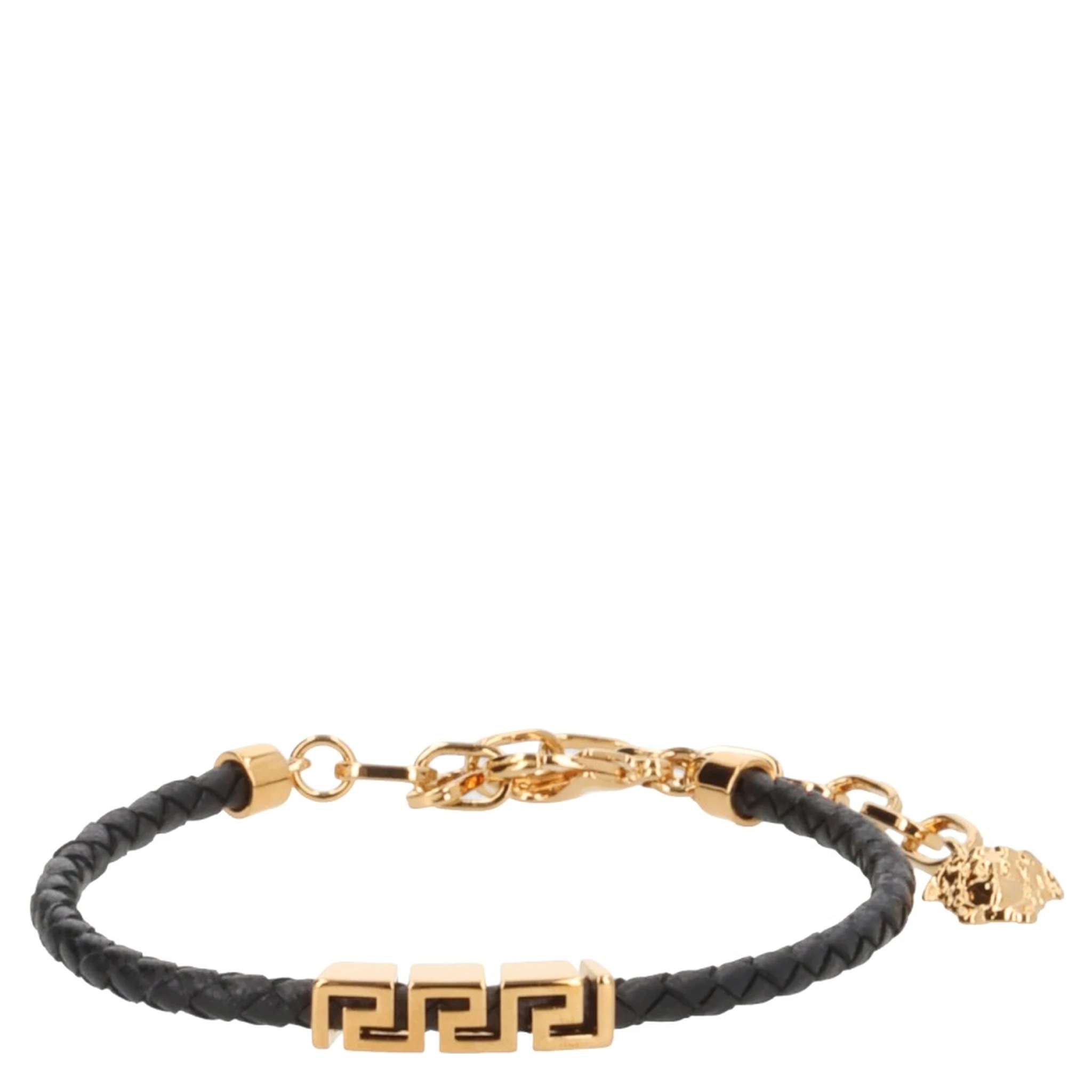 LEATHER BRACELET WITH "GREEK"