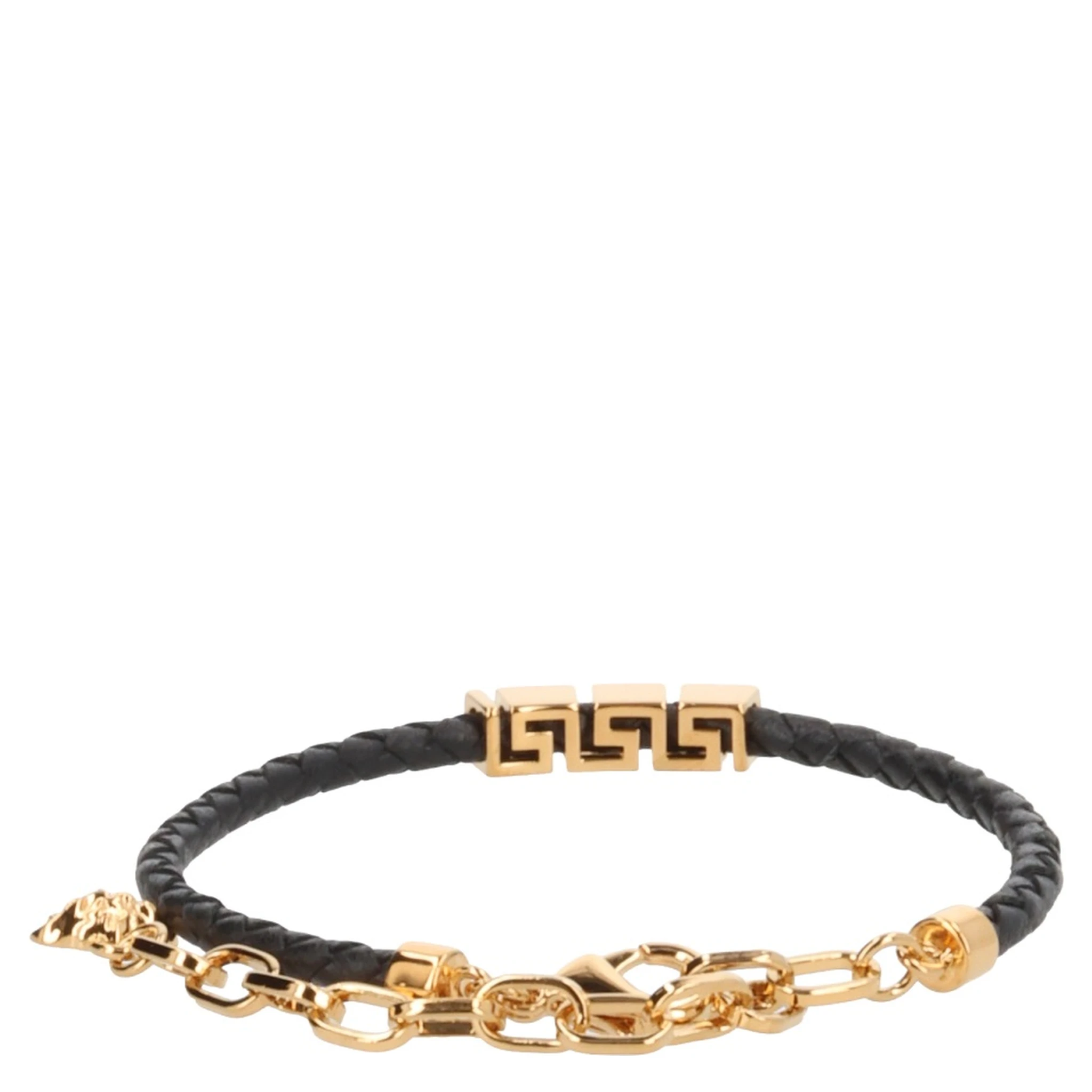 LEATHER BRACELET WITH "GREEK"